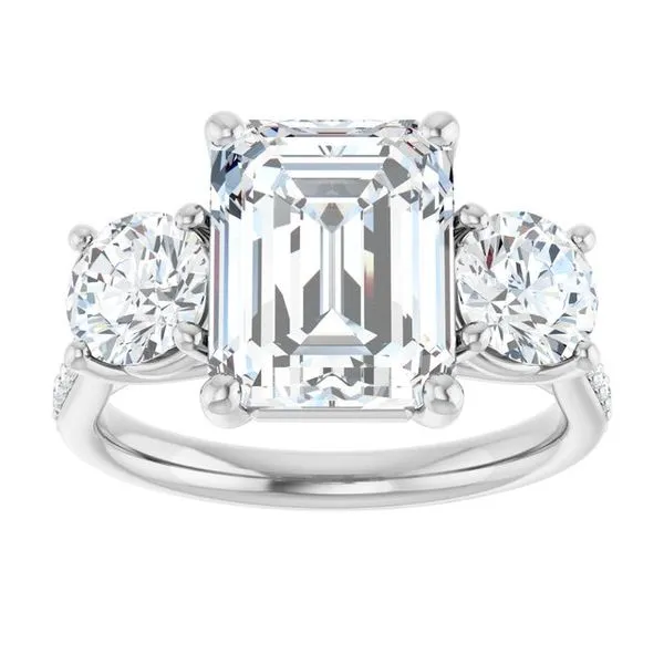 Three-Stone Engagement Ring Image 3 Dripping Diamonds Dripping Springs, TX