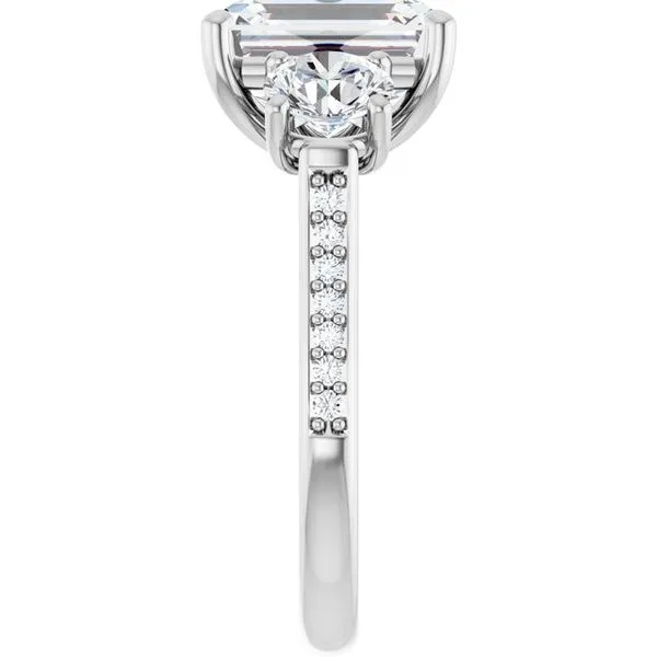 Three-Stone Engagement Ring Image 4 Dripping Diamonds Dripping Springs, TX
