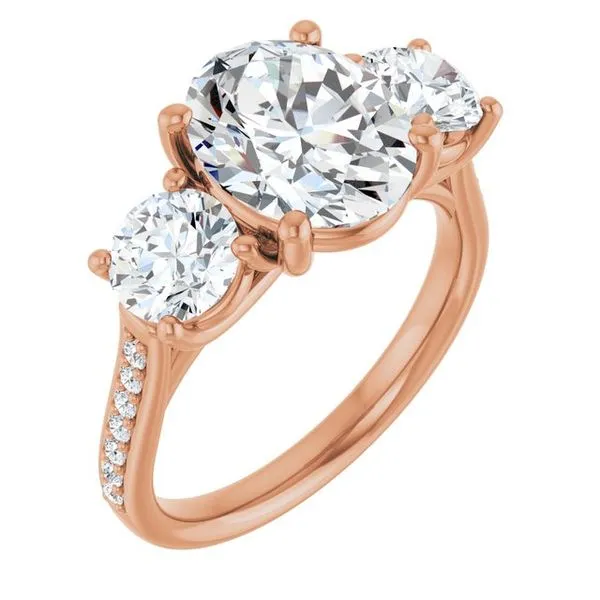 Three-Stone Engagement Ring Raleigh Diamond Fine Jewelry Raleigh, NC