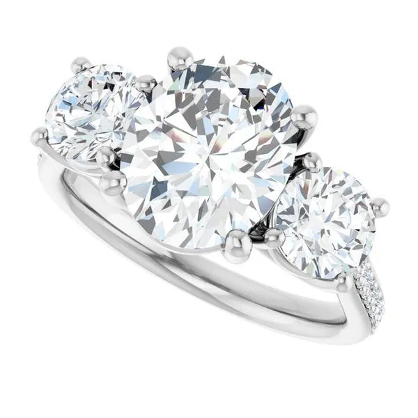 Three-Stone Engagement Ring Image 5 Dripping Diamonds Dripping Springs, TX