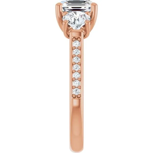 Three-Stone Engagement Ring Image 4 Raleigh Diamond Fine Jewelry Raleigh, NC