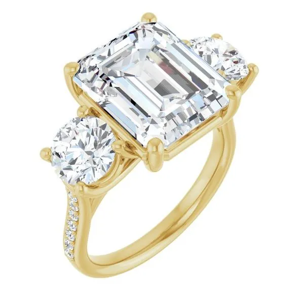 Three-Stone Engagement Ring Raleigh Diamond Fine Jewelry Raleigh, NC