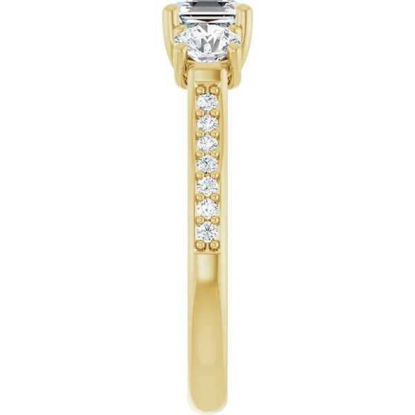 Three-Stone Engagement Ring Image 4 Raleigh Diamond Fine Jewelry Raleigh, NC
