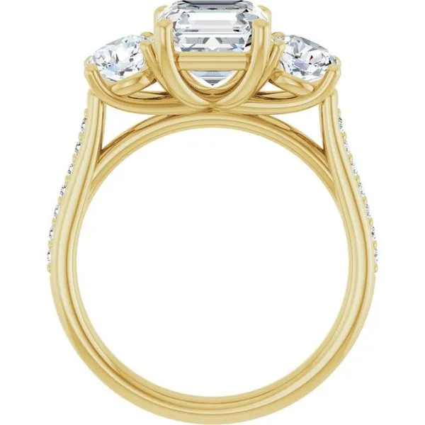 Three-Stone Engagement Ring Image 2 Raleigh Diamond Fine Jewelry Raleigh, NC