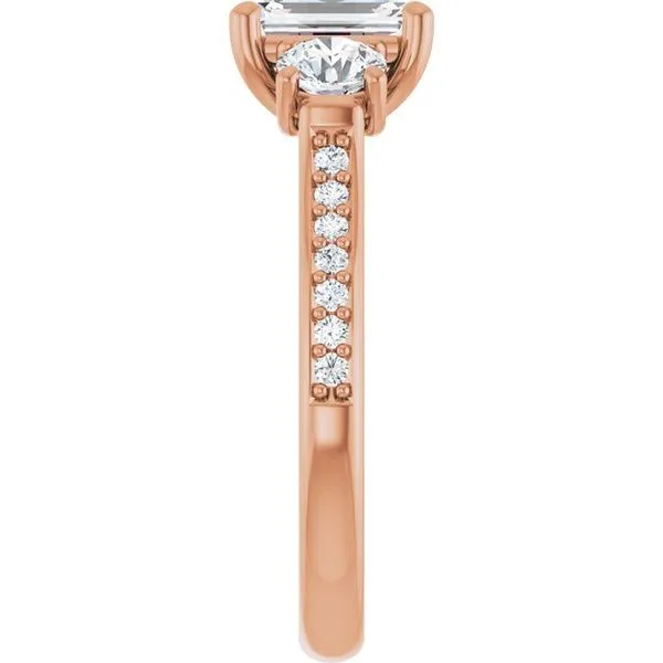 Three-Stone Engagement Ring Image 4 Raleigh Diamond Fine Jewelry Raleigh, NC