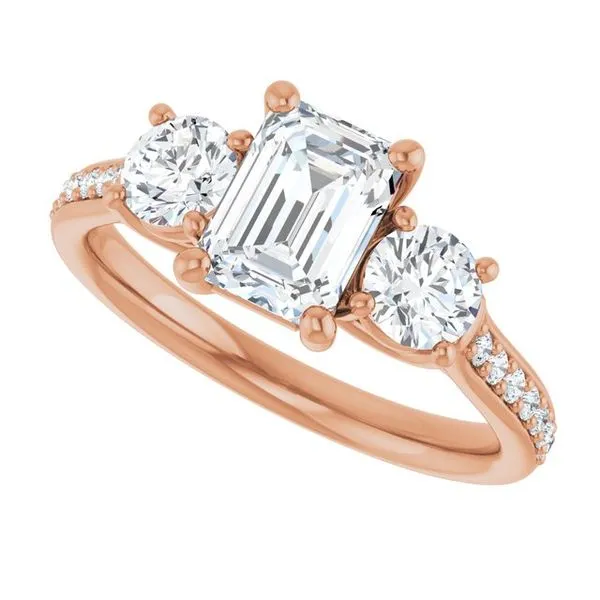 Three-Stone Engagement Ring Image 5 Dripping Diamonds Dripping Springs, TX