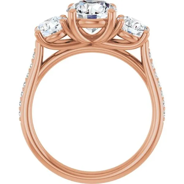 Three-Stone Engagement Ring Image 2 Raleigh Diamond Fine Jewelry Raleigh, NC