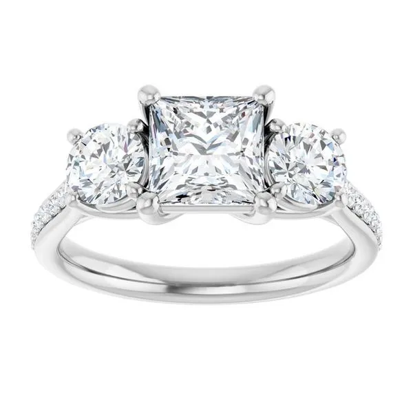 Three-Stone Engagement Ring Image 3 Dripping Diamonds Dripping Springs, TX