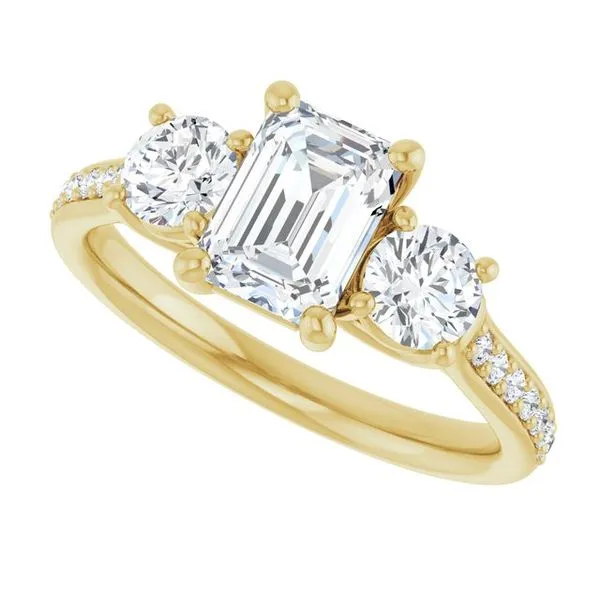 Three-Stone Engagement Ring Image 5 Dripping Diamonds Dripping Springs, TX