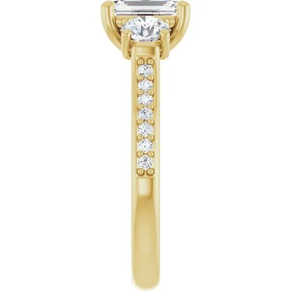 Three-Stone Engagement Ring Image 4 Raleigh Diamond Fine Jewelry Raleigh, NC