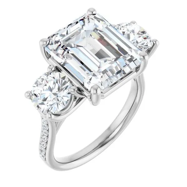 Three-Stone Engagement Ring Raleigh Diamond Fine Jewelry Raleigh, NC