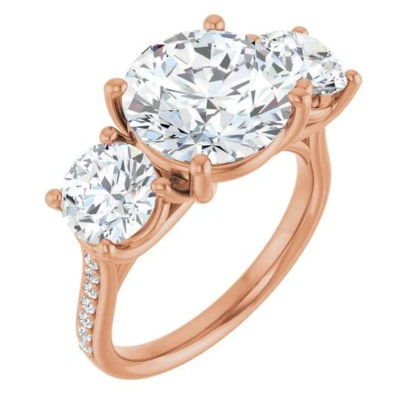 Three-Stone Engagement Ring Raleigh Diamond Fine Jewelry Raleigh, NC