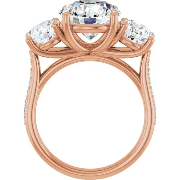Three-Stone Engagement Ring Image 2 Raleigh Diamond Fine Jewelry Raleigh, NC