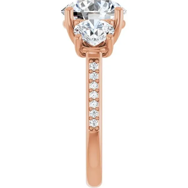Three-Stone Engagement Ring Image 4 Raleigh Diamond Fine Jewelry Raleigh, NC