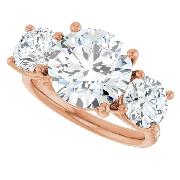 Three-Stone Engagement Ring Image 5 Raleigh Diamond Fine Jewelry Raleigh, NC