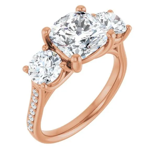 Three-Stone Engagement Ring Raleigh Diamond Fine Jewelry Raleigh, NC