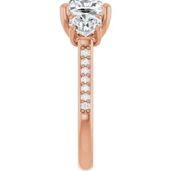 Three-Stone Engagement Ring Image 4 Raleigh Diamond Fine Jewelry Raleigh, NC