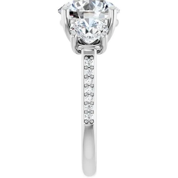 Three-Stone Engagement Ring Image 4 Dripping Diamonds Dripping Springs, TX