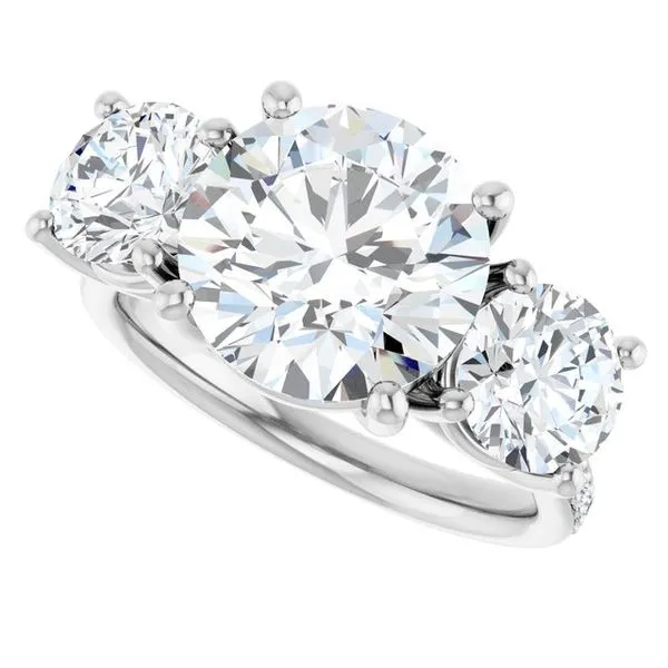 Three-Stone Engagement Ring Image 5 Dripping Diamonds Dripping Springs, TX