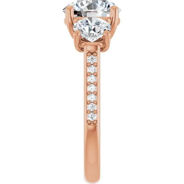 Three-Stone Engagement Ring Image 4 Raleigh Diamond Fine Jewelry Raleigh, NC