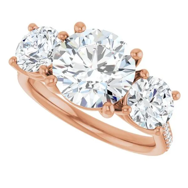 Three-Stone Engagement Ring Image 5 Raleigh Diamond Fine Jewelry Raleigh, NC
