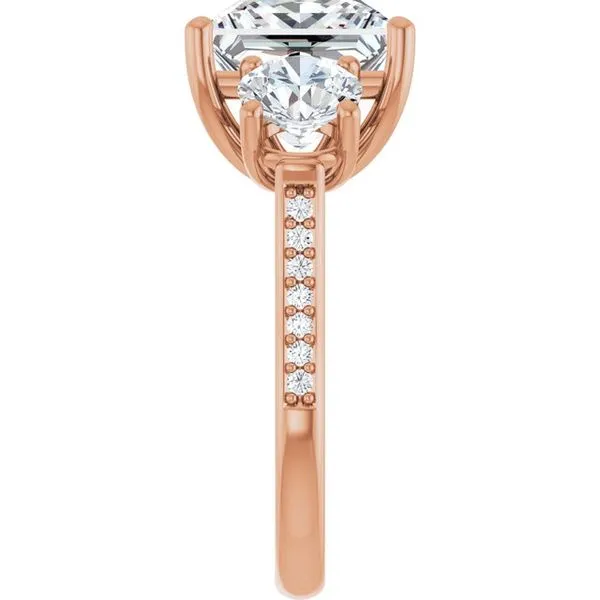Three-Stone Engagement Ring Image 4 Raleigh Diamond Fine Jewelry Raleigh, NC