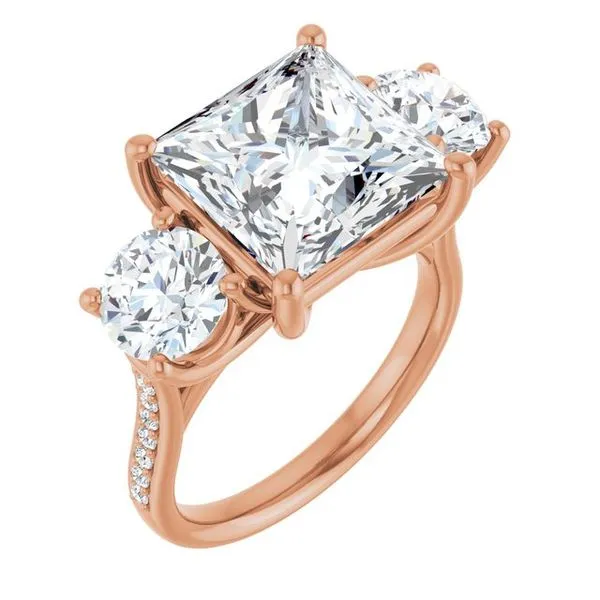 Three-Stone Engagement Ring Raleigh Diamond Fine Jewelry Raleigh, NC