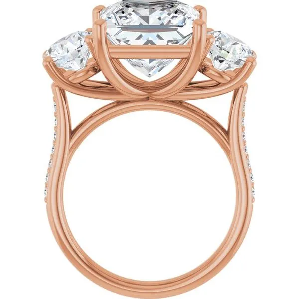 Three-Stone Engagement Ring Image 2 Raleigh Diamond Fine Jewelry Raleigh, NC