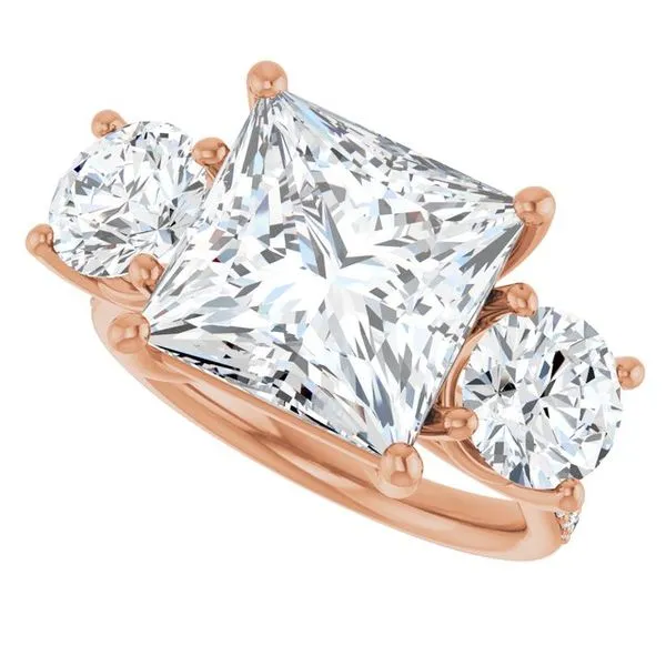 Three-Stone Engagement Ring Image 5 Raleigh Diamond Fine Jewelry Raleigh, NC