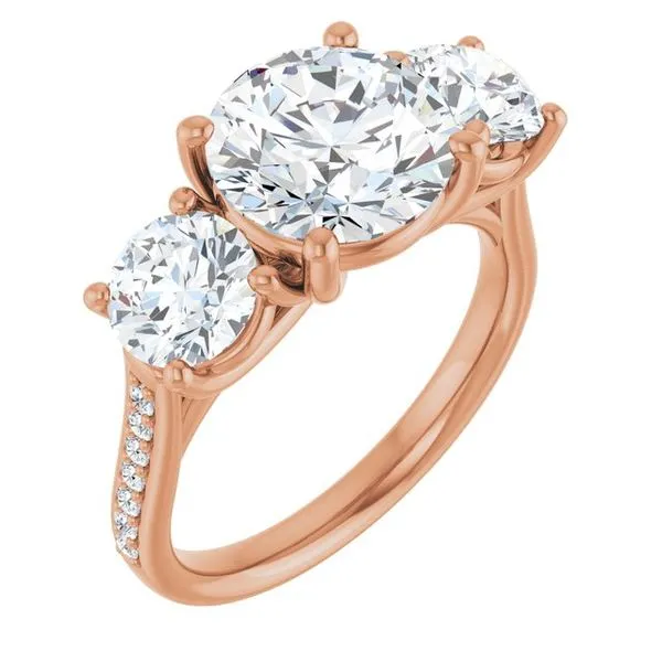 Three-Stone Engagement Ring Raleigh Diamond Fine Jewelry Raleigh, NC