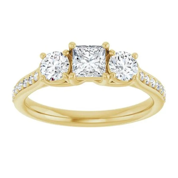 Three-Stone Engagement Ring Image 3 Dripping Diamonds Dripping Springs, TX