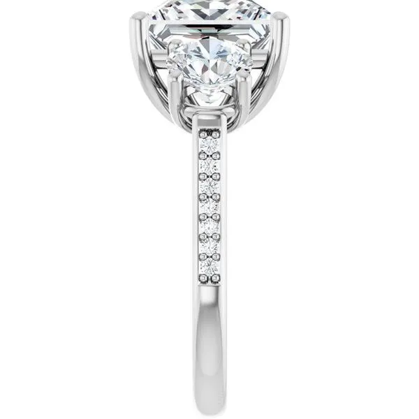 Three-Stone Engagement Ring Image 4 Raleigh Diamond Fine Jewelry Raleigh, NC