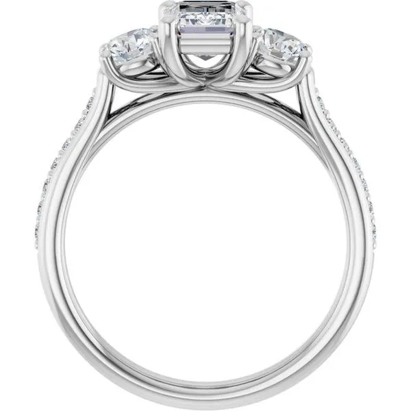 Three-Stone Engagement Ring Image 2 Dripping Diamonds Dripping Springs, TX