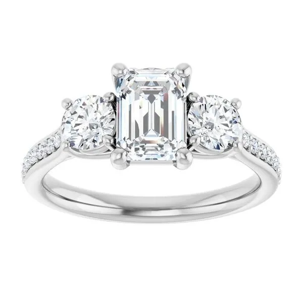 Three-Stone Engagement Ring Image 3 Dripping Diamonds Dripping Springs, TX