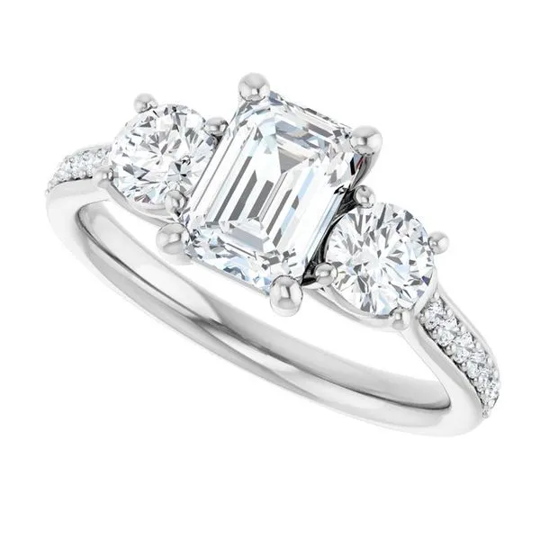 Three-Stone Engagement Ring Image 5 Dripping Diamonds Dripping Springs, TX