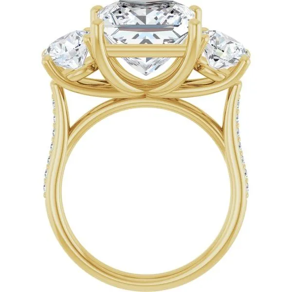 Three-Stone Engagement Ring Image 2 Raleigh Diamond Fine Jewelry Raleigh, NC