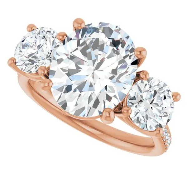 Three-Stone Engagement Ring Image 5 Raleigh Diamond Fine Jewelry Raleigh, NC