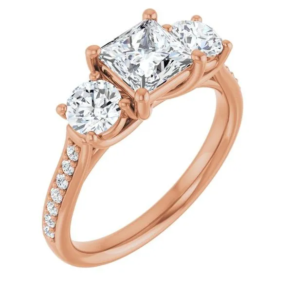 Three-Stone Engagement Ring Raleigh Diamond Fine Jewelry Raleigh, NC