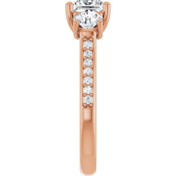 Three-Stone Engagement Ring Image 4 Raleigh Diamond Fine Jewelry Raleigh, NC