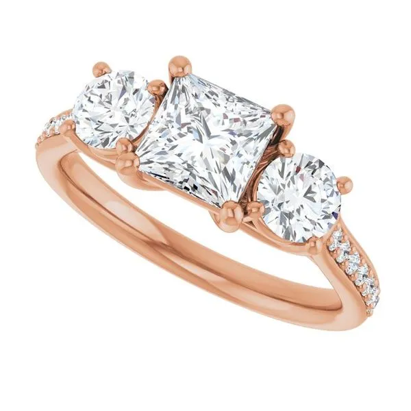 Three-Stone Engagement Ring Image 5 Dripping Diamonds Dripping Springs, TX