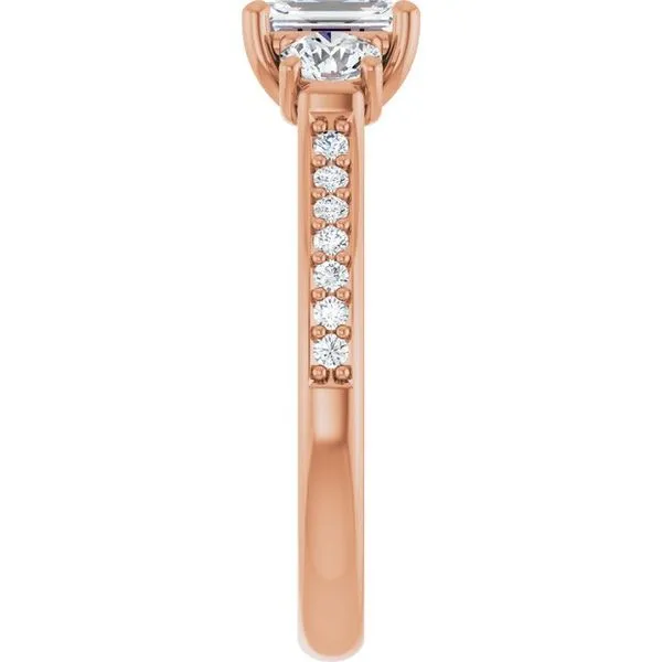 Three-Stone Engagement Ring Image 4 Raleigh Diamond Fine Jewelry Raleigh, NC