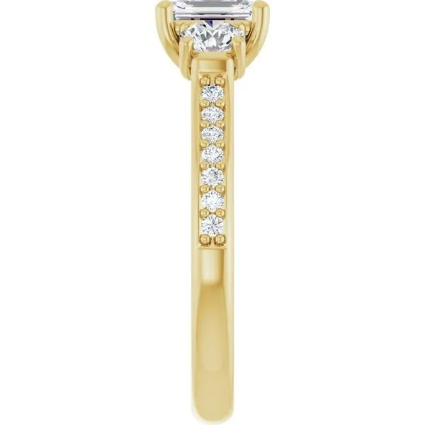 Three-Stone Engagement Ring Image 4 Raleigh Diamond Fine Jewelry Raleigh, NC