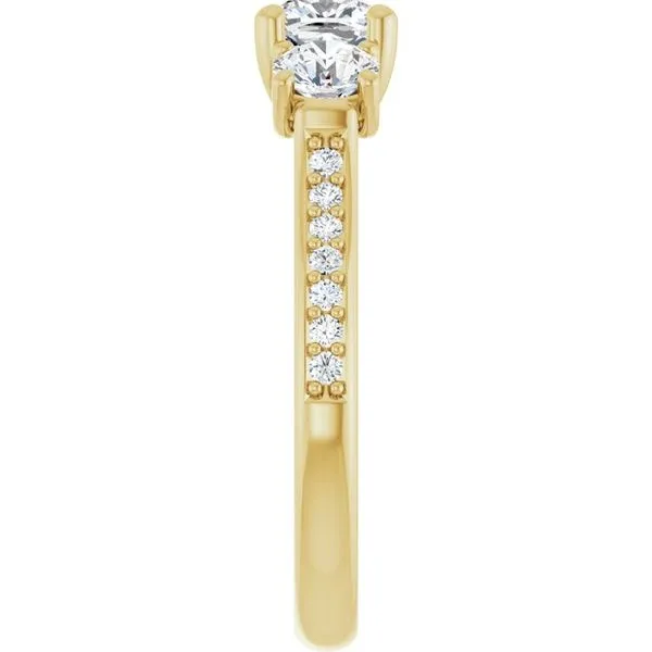 Three-Stone Engagement Ring Image 4 Raleigh Diamond Fine Jewelry Raleigh, NC