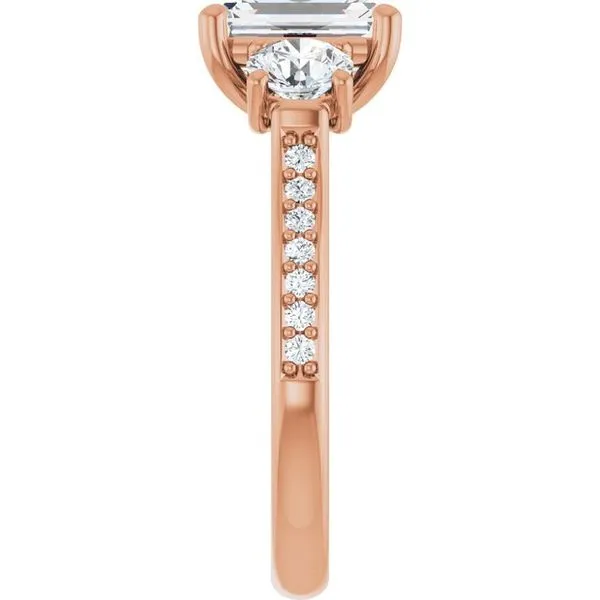 Three-Stone Engagement Ring Image 4 Raleigh Diamond Fine Jewelry Raleigh, NC