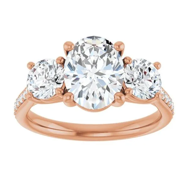 Three-Stone Engagement Ring Image 3 Raleigh Diamond Fine Jewelry Raleigh, NC