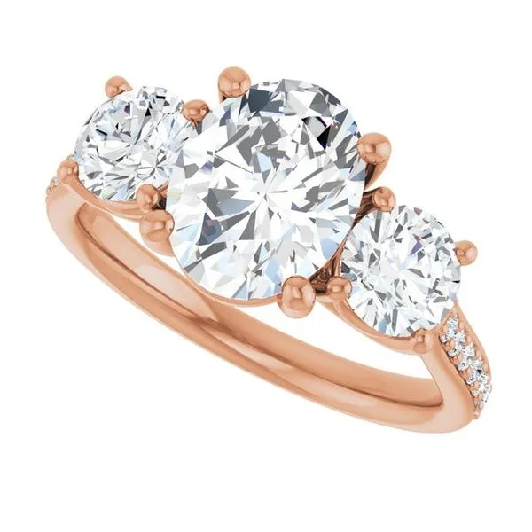 Three-Stone Engagement Ring Image 5 Raleigh Diamond Fine Jewelry Raleigh, NC