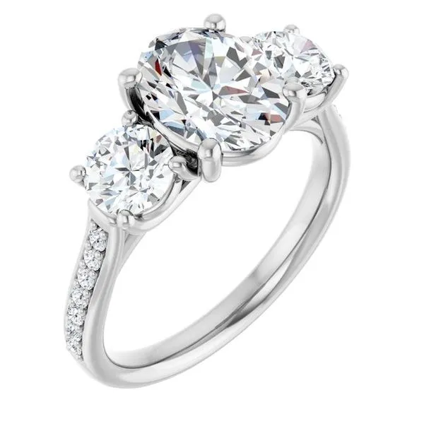 Three-Stone Engagement Ring Raleigh Diamond Fine Jewelry Raleigh, NC