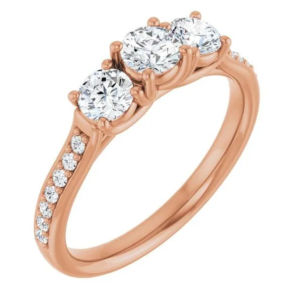 Three-Stone Engagement Ring Raleigh Diamond Fine Jewelry Raleigh, NC