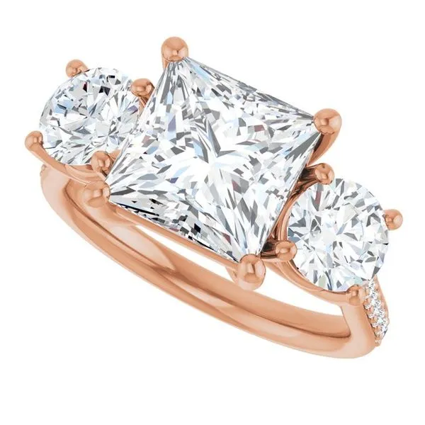 Three-Stone Engagement Ring Image 5 Raleigh Diamond Fine Jewelry Raleigh, NC