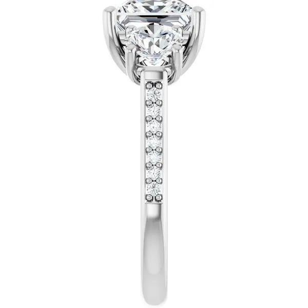 Three-Stone Engagement Ring Image 4 Raleigh Diamond Fine Jewelry Raleigh, NC